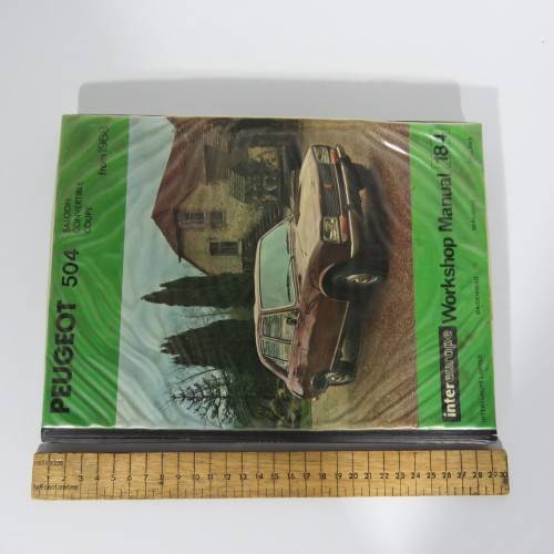 Cars - Peugeot 504 from 1968 workshop manual 184 was listed for R250.00